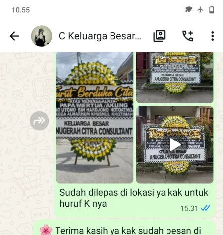 Pengiriman Papan Bunga Duka Pabuaran